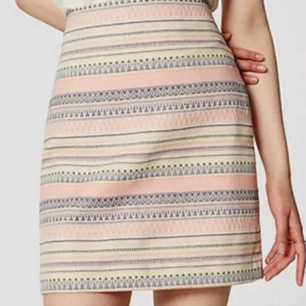 Ann Taylor Loft Aztec Print Skirt